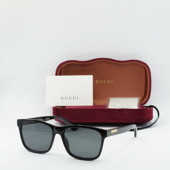 Gucci Other - FINAL PRICE NEW GUCCI GG0746S 001 BLACK GREY UNISEX SUNGLASSES